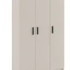 Armoire polyvalente avec 3 portes coloris beige - Longueur 108 x profondeur 34,40 x hauteur 180 cm