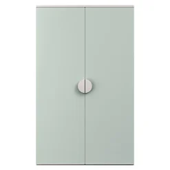 Armoire pour enfants Sandnes 123 x 60 x 40 cm blanc vert menthe en.casa