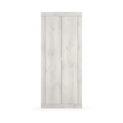 Armoire pour entrée de maison, collection ISORA, coloris chene blanc