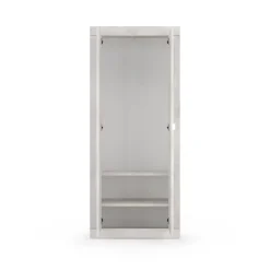Armoire pour entrée de maison, collection ISORA, coloris chene blanc