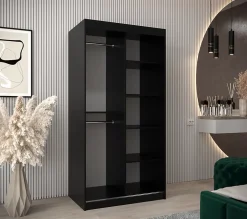 Armoire Promo T2 a portes coulissantes H. 200 x L. 100 x P. 62 2 portes