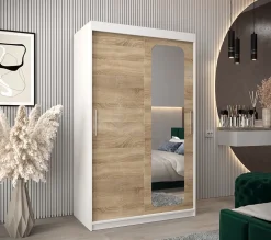 Armoire Promo T2 a portes coulissantes H. 200 x L. 120 x P. 62 2 portes