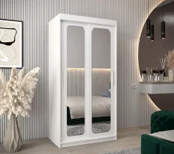 Armoire Promo T3 a portes coulissantes H. 200 x L. 100 x P. 62 2 portes