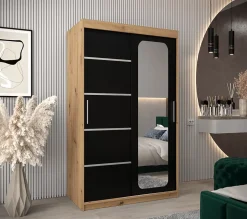 Armoire Promo V2 a portes coulissantes H. 200 x L. 120 x P. 62 2 portes