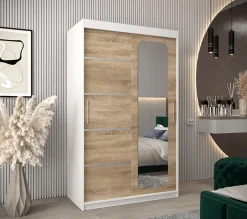 Armoire Promo V2 a portes coulissantes H. 200 x L. 120 x P. 62 2 portes