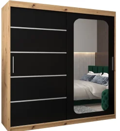 Armoire Promo V2 a portes coulissantes H. 200 x L. 200 x P. 62 2 portes