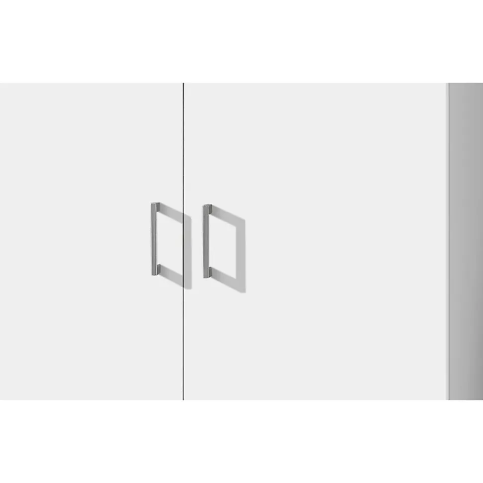 Armoire REY 2 portes 80x180 cm Blanc Moderne