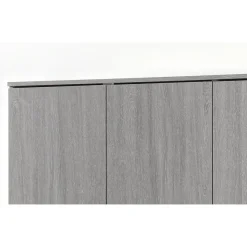 Armoire REY 3 portes 120x180 cm Chene gris Style scandinave
