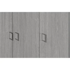 Armoire REY 3 portes 120x180 cm Chene gris Style scandinave