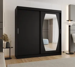 Armoire ROSSA à portes coulissantes H. 200 x L. 200 x P. 62, 2 portes
