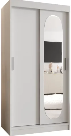 Armoire ROYAL à portes coulissantes H. 200 x L. 100 x P. 62, 2 portes