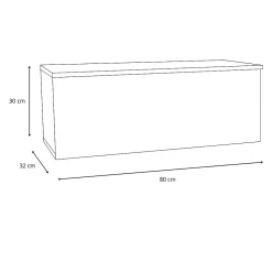 Armoire RTV Nicole 80 cm - couleur blanc