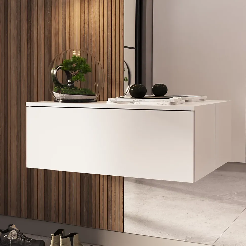 Armoire RTV Nicole 80 cm - couleur blanc