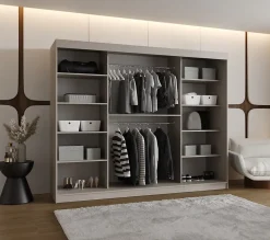 Armoire Rubino T1 a portes coulissante H. 200 x L. 250 x P. 62, 3 portes
