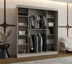 Armoire Rubino T1 a portes coulissante H. 200 x L. 180 x P. 62, 2 portes