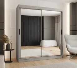 Armoire Rubino T3 a portes coulissante H. 200 x L. 180 x P. 62, 2 portes