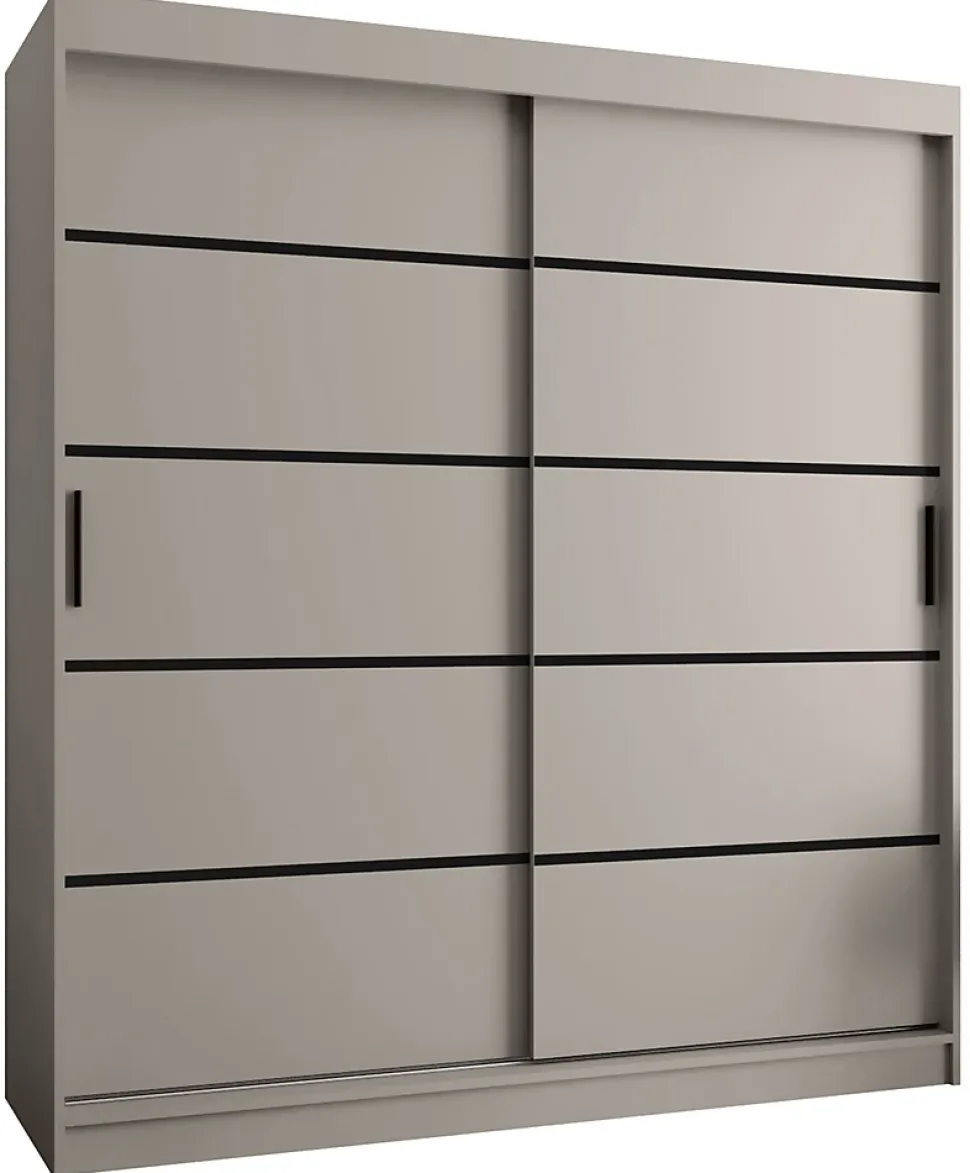 Armoire Rubino V1 a portes coulissante H. 200 x L. 180 x P. 62, 2 portes