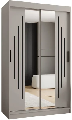 Armoire Rubino Y1 a portes coulissante H. 200 x L. 120 x P. 62, 2 portes