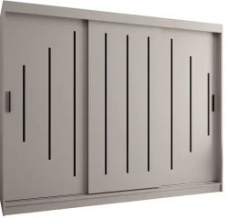 Armoire Rubino Y a portes coulissante H. 200 x L. 250 x P. 62, 3 portes