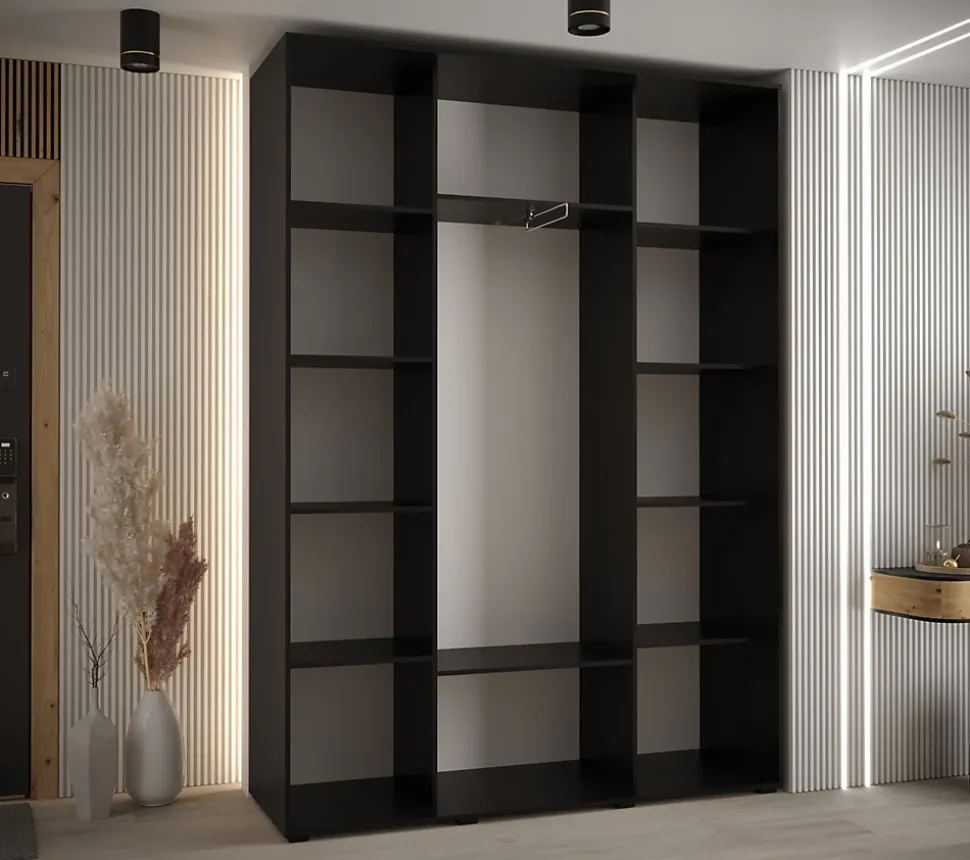Armoire Sapporo 2 a portes coulissantes H. 205,2 x L. 170 x P. 45 3 portes
