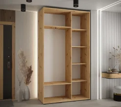 Armoire Sapporo 2 a portes coulissantes H. 205,2 x L. 140 x P. 45 2 portes