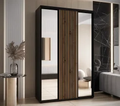 Armoire Sapporo 2 a portes coulissantes H. 205,2 x L. 160 x P. 45 3 portes