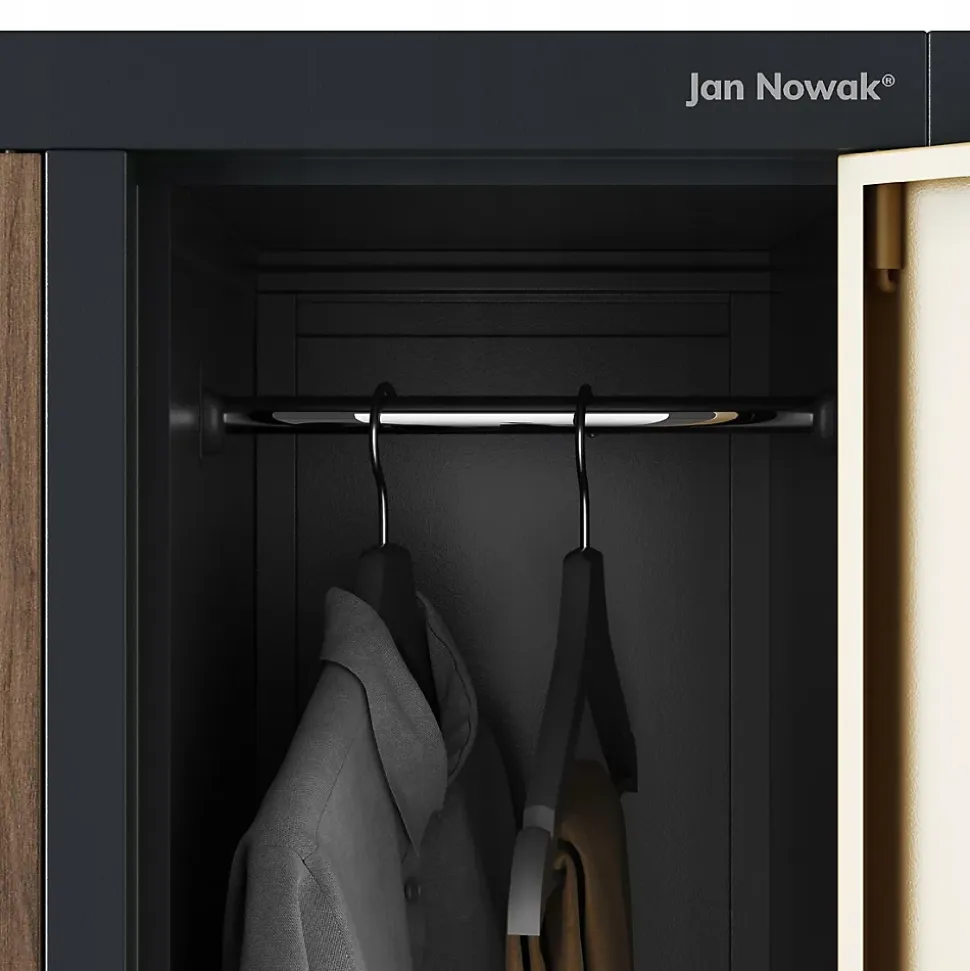 Armoire sociale à 10 portes BARTEK, 1360 x 1720 x 450 mm bronze