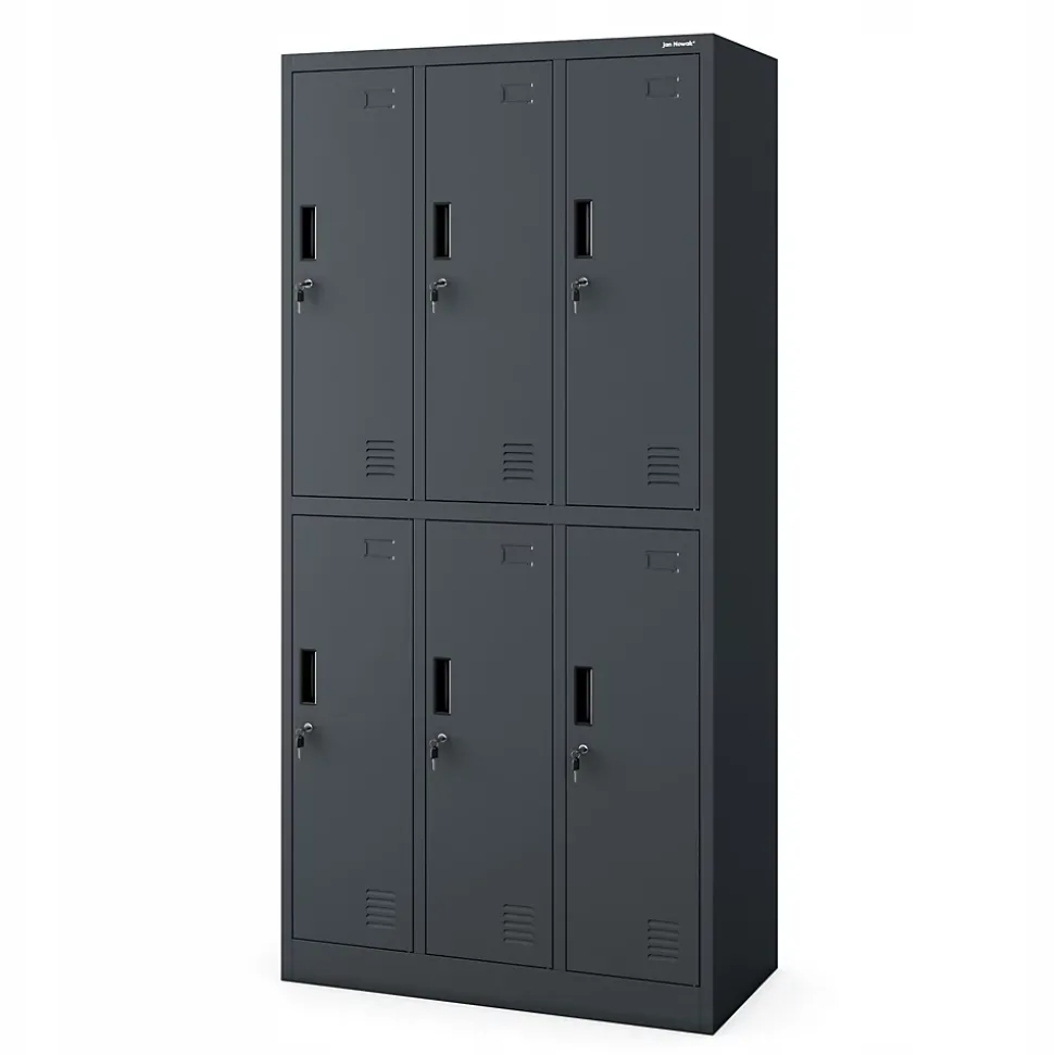 Armoire sociale BHP IGOR, 900 x 1850 x 450 mm anthracite