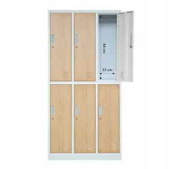 Armoire sociale BHP IGOR, 900 x 1850 x 450 mm beige