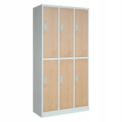 Armoire sociale BHP IGOR, 900 x 1850 x 450 mm beige
