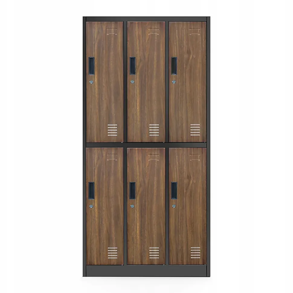 Armoire sociale BHP IGOR, 900 x 1850 x 450 mm bronze