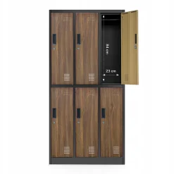 Armoire sociale BHP IGOR, 900 x 1850 x 450 mm bronze