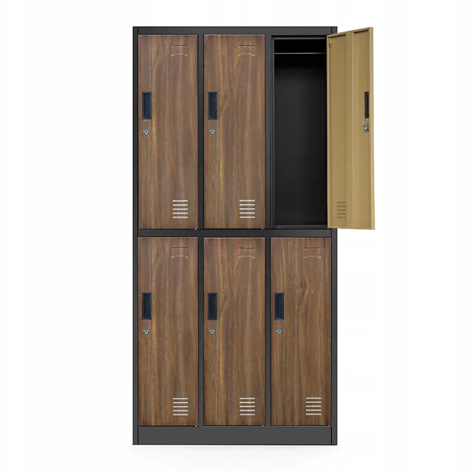 Armoire sociale BHP IGOR, 900 x 1850 x 450 mm bronze