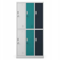 Armoire sociale BHP IGOR, 900 x 1850 x 450 mm multicolore