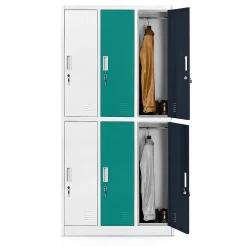 Armoire sociale BHP IGOR, 900 x 1850 x 450 mm multicolore