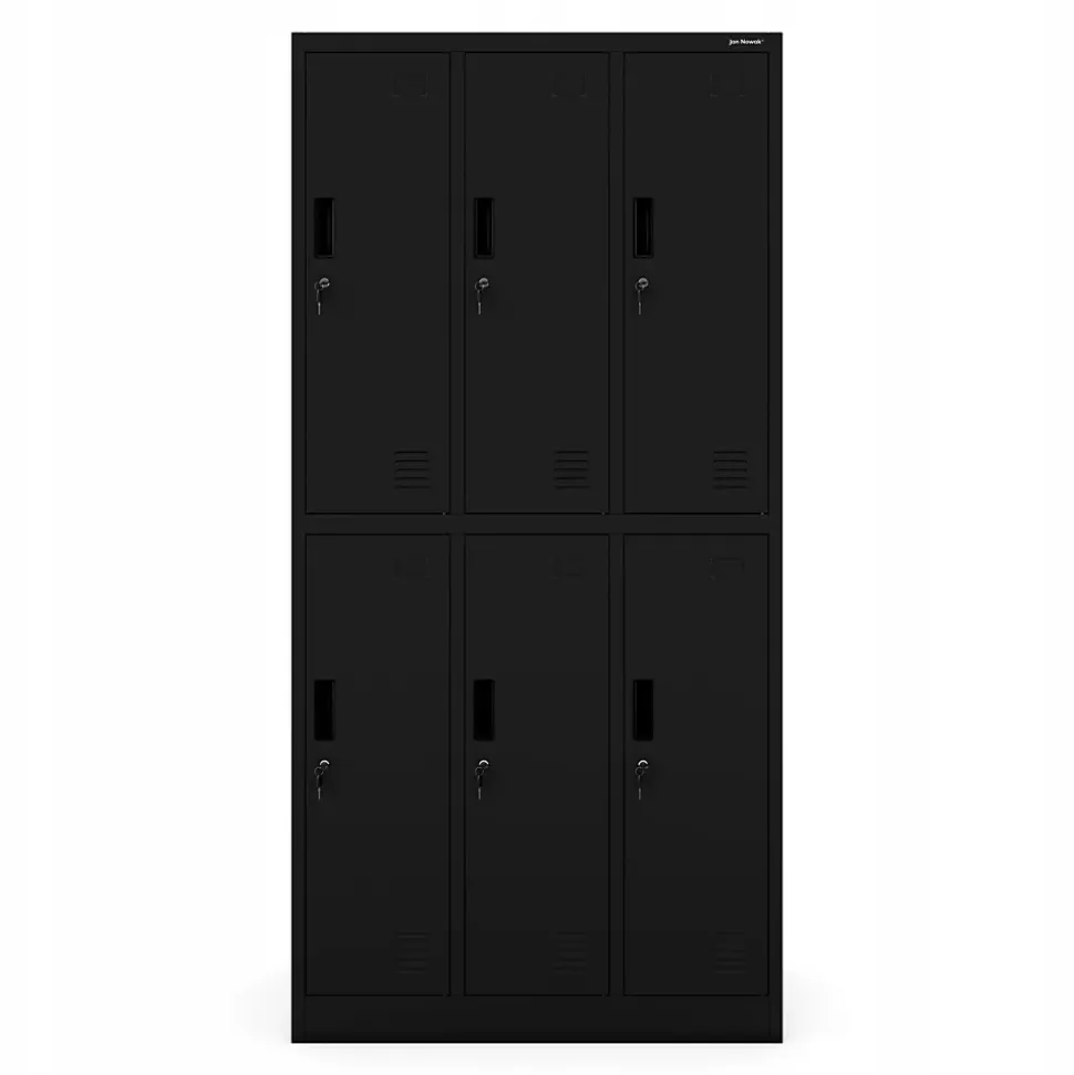 Armoire sociale BHP IGOR, 900 x 1850 x 450 mm noir