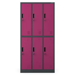 Armoire sociale BHP IGOR, 900 x 1850 x 450 mm violet