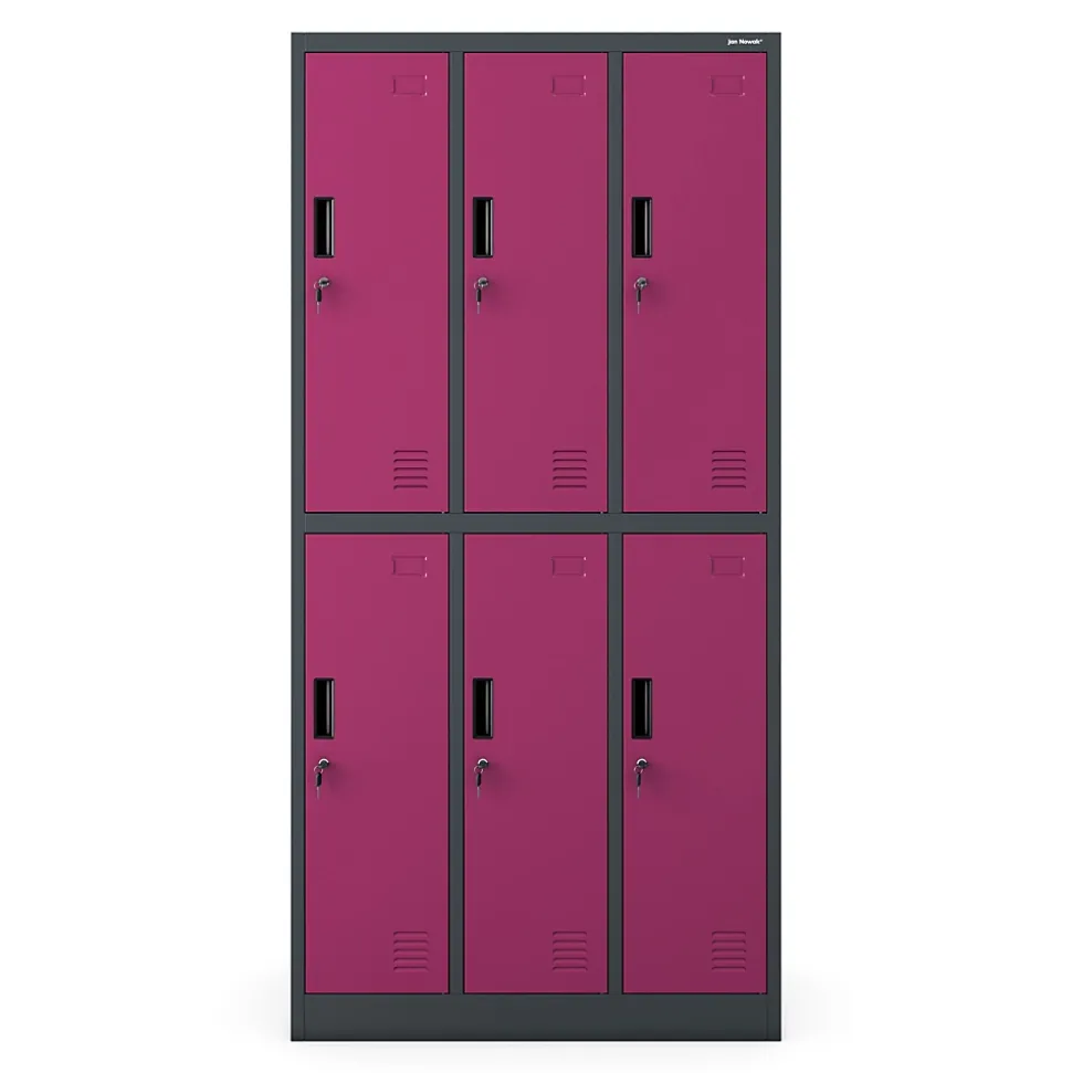 Armoire sociale BHP IGOR, 900 x 1850 x 450 mm violet