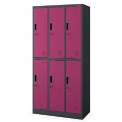 Armoire sociale BHP IGOR, 900 x 1850 x 450 mm violet