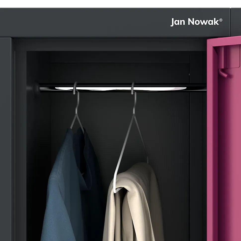Armoire sociale BHP IGOR, 900 x 1850 x 450 mm violet
