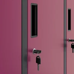 Armoire sociale BHP IGOR, 900 x 1850 x 450 mm violet