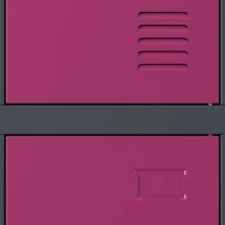 Armoire sociale BHP IGOR, 900 x 1850 x 450 mm violet