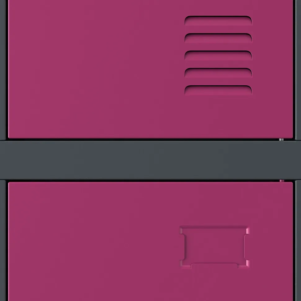 Armoire sociale BHP IGOR, 900 x 1850 x 450 mm violet