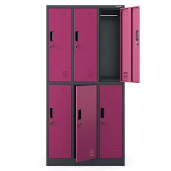 Armoire sociale BHP IGOR, 900 x 1850 x 450 mm violet