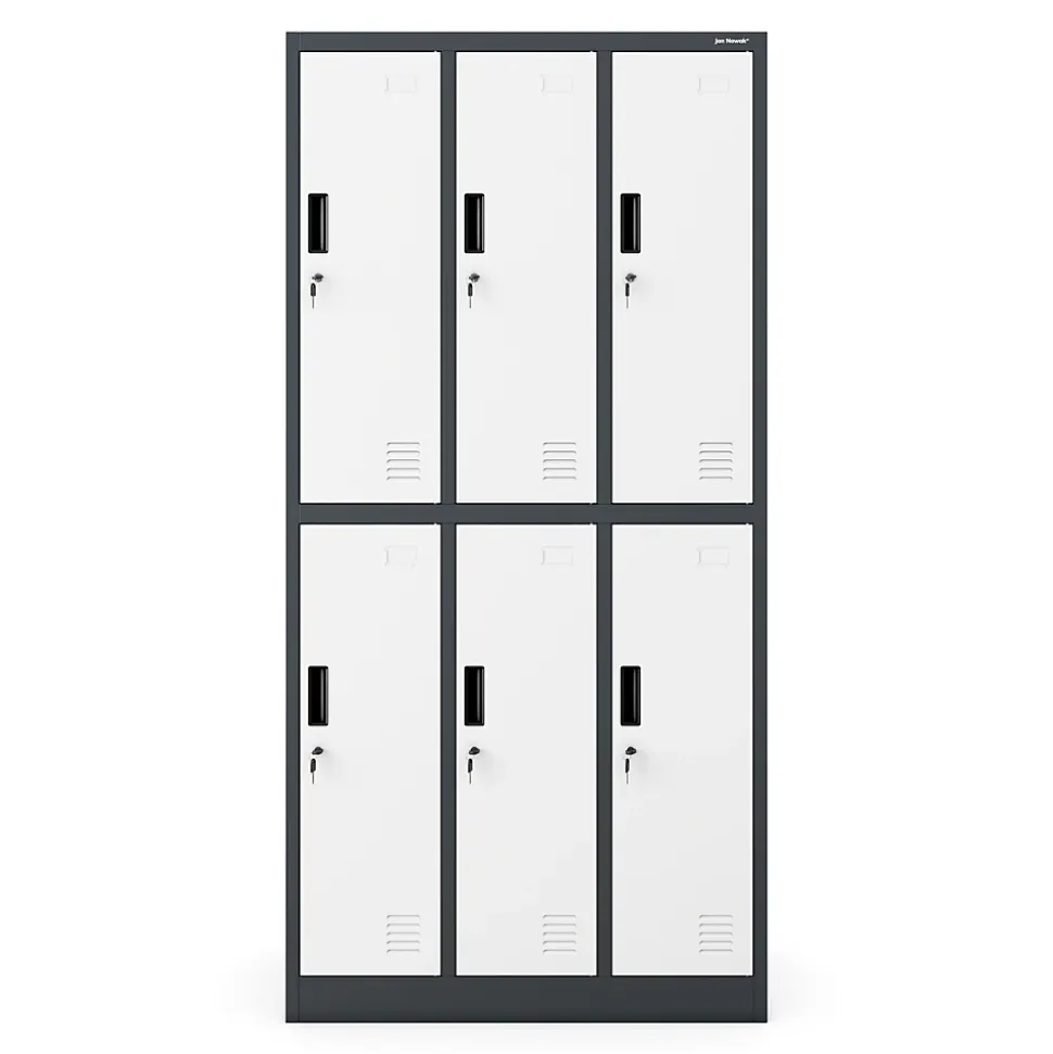Armoire sociale BHP IGOR, 900 x 1850 x 450 mm blanc