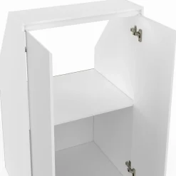 Armoire sous pente 2 portes TOMI 60 x 50 x 70/110 cm blanc