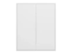 Armoire sous pente 2 portes - Blanc - ADEZIO