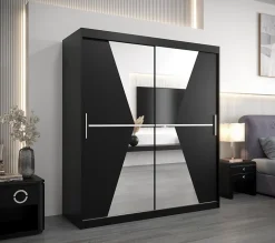 Armoire TOKYO 3 à portes coulissantes H. 200 x L. 180 x P. 62, 2 portes