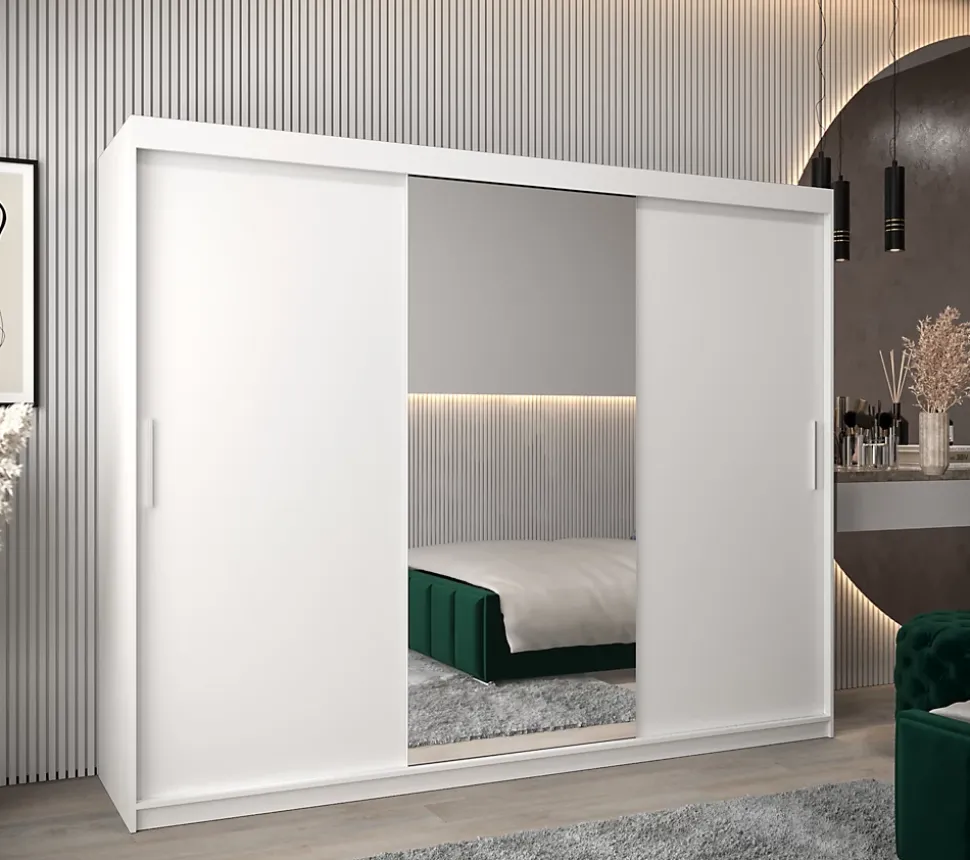 Armoire TOKYO 1 à portes coulissantes H. 200 x L. 250 x P. 62, 3 portes
