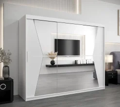 Armoire TOKYO 1 à portes coulissantes H. 200 x L. 250 x P. 62, 3 portes
